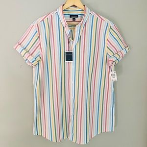 Pastel Stripped Shirt. New With Tags